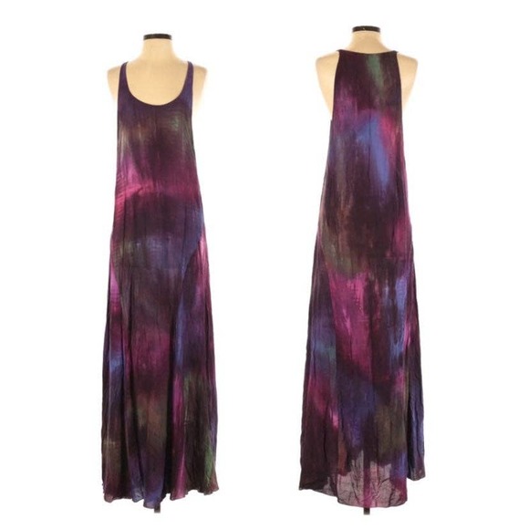 INDAH Pilar Open Side Maxi Dress Cosmic Tie Dye XS - Picture 8 of 8